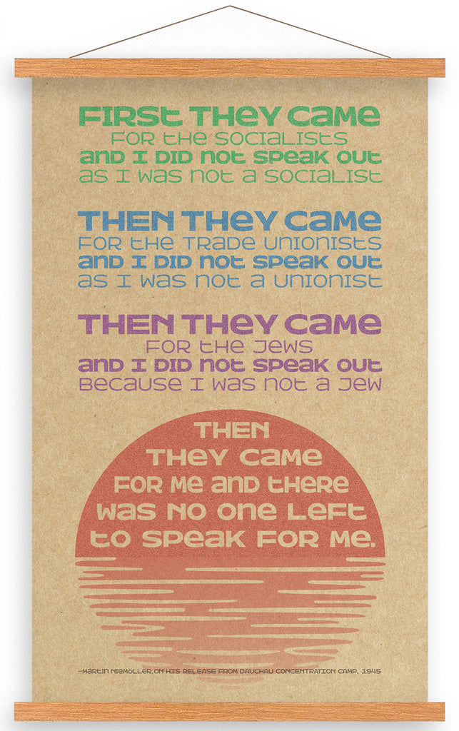 "First They Came" Framed Poster