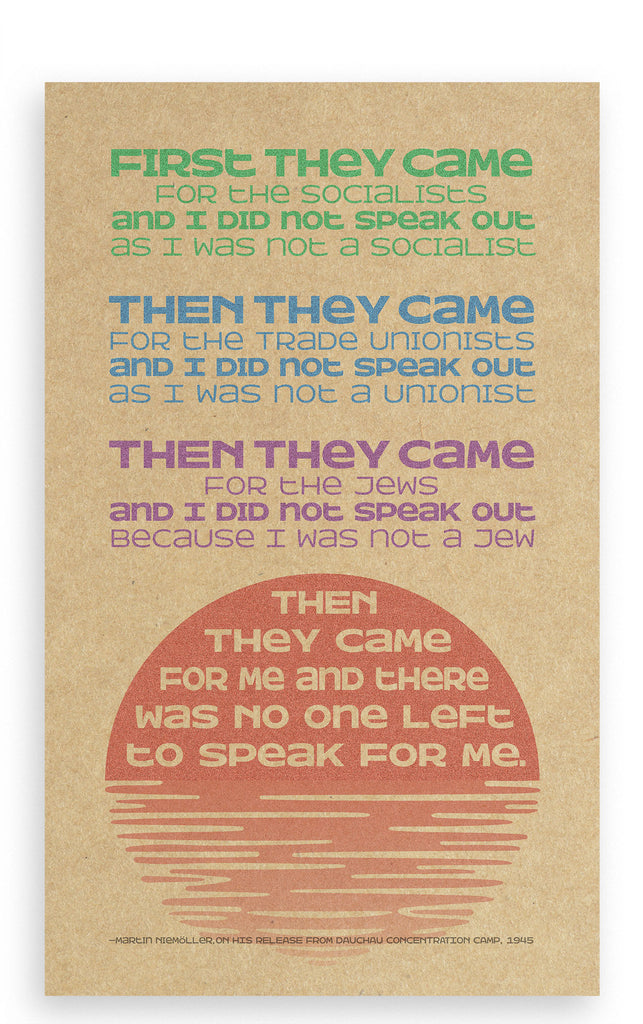 "First They Came" Unframed Poster