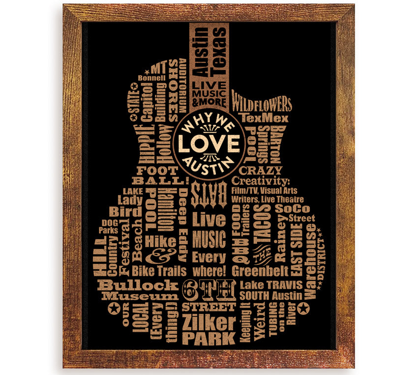 Why We Love Austin 11x14 inch Framed Prints — RETAIL