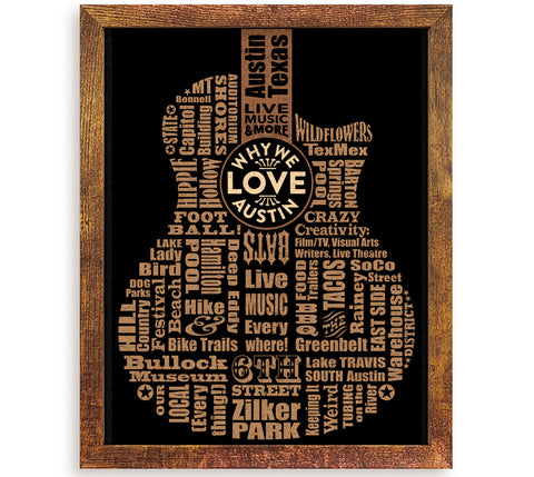Why We Love Austin 11x14 inch Framed Prints — RETAIL