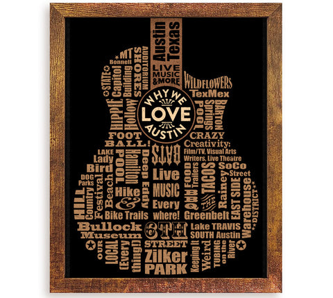 Why We Love Austin 11x14 inch Framed Print — WHOLESALE