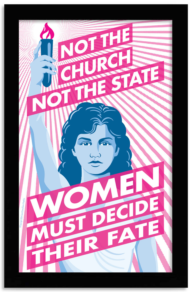 "Women Decide" 8.5x14" Poster — Framed