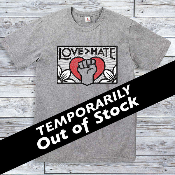 Love>Hate Unisex Crew-Neck T-Shirt